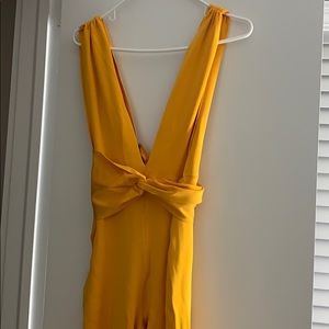 House of CB yellow jumpsuit
